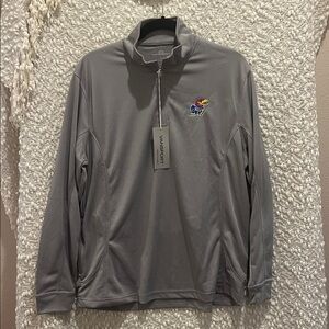 Vansport Gray Pullover with Colorful KU Emblem New with Tags